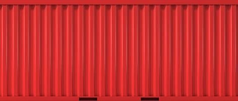 cargo container front side and back view